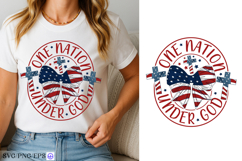 One Nation Under God 4th of July SVG PNG T-shirt Design Product Image 4