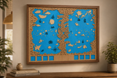 One Piece Grand Line Map SVG | 3 Layer Laser Cut File Product Image 2