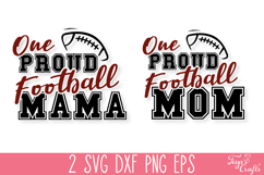 One Proud Football Mom SVG Quote Product Image 1