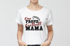 One Proud Football Mom SVG Quote Product Image 4