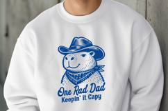 One Rad Dad SVG - Funny Cowboy Capybara PNG - Keepin It Capy Product Image 3