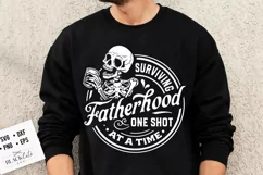 Surviving fatherhood one shot at a time svg, Fatherhood svg Product Image 1