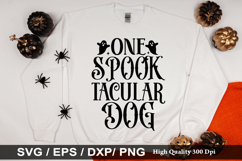 One spook tacular dog SVG - Halloween Design Product Image 1