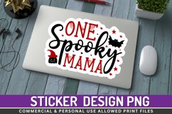 One spooky mama Sticker PNG Product Image 1