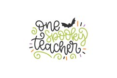 One Spooky Teacher SVG Cut File Product Image 1