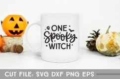 One Spooky Witch, Hand Lettered Halloween SVG Product Image 2