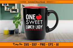 One Sweet Lunch Lady SVG Cute School Kitchen Design Product Image 3