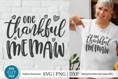 This sweet Memaw SVG file is perfect for creating an adorable Memaw shirt or tote bag!