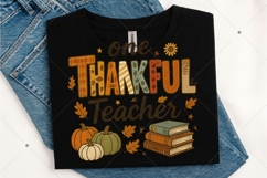 Preppy One Thankful Teacher PNG, Fall Teacher Png, Teacher Product Image 2