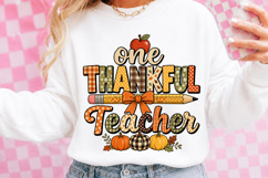 One Thankful Teacher - Thanksgiving PNG Product Image 3