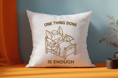 Mental Health Bat SVG - One Thing Done Is Enough Cozy PNG Product Image 3