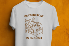 Mental Health Bat SVG - One Thing Done Is Enough Cozy PNG Product Image 2