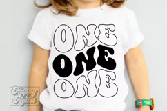 Groovy One SVG - 1st Birthday Retro - One Birthday PNG Product Image 6