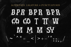 Onemore - Black Metal with Y2K Flair Display Font Product Image 7