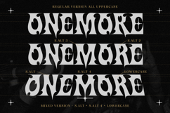 Onemore - Black Metal with Y2K Flair Display Font Product Image 8