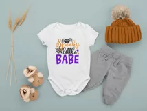 Spooky little babe SVG, Baby halloween SVG, Kids SVG Product Image 5