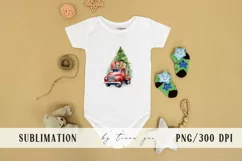 Christmas truck with snowman and Christmas tree- 3 png files Product Image 7
