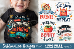 Cute Baby Quotes PNG Sublimation 4 Designs Product Image 6