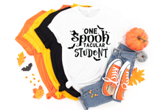 Adorable Student Halloween Shirt SVG - Kids School Shirt Design, Fall PNG