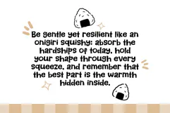 Onigiri Squishy - A Fun & Cozy Font Product Image 3