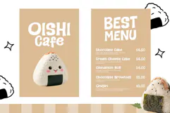 Onigiri Squishy - A Fun & Cozy Font Product Image 4