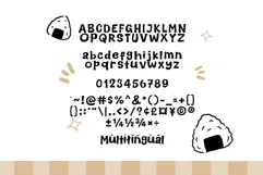 Onigiri Squishy - A Fun & Cozy Font Product Image 6