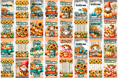 Hello fall garden flag sublimation designs bundle Product Image 4