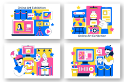 10 Online Art Exhibition Illustration Product Image 2