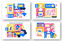 10 Online Art Exhibition Illustration Product Image 3