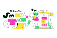 5 Online Chat Illustration Product Image 2