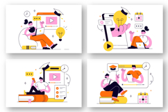 10 Online Course Vector Illustration Product Image 2