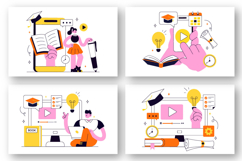 10 Online Course Vector Illustration Product Image 3