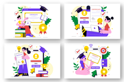 10 Online Course Certificate Program Illustration Product Image 2