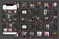 Online FItness Red Instagram Templates| CANVA-PS-AI Product Image 4