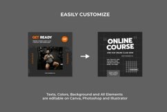 Online FItness Red Instagram Templates| CANVA-PS-AI Product Image 6