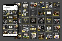 Online Fitness Yellow Instagram Templates | CANVA-PS-AI Product Image 4