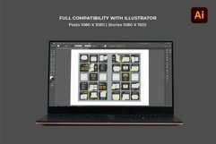 Online Fitness Yellow Instagram Templates | CANVA-PS-AI Product Image 9