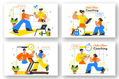 10 Online Fitness Coaching Illustration Product Image 2