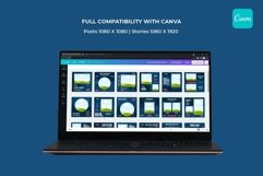 Online Fitness Navy Instagram Templates | CANVA-PS-AI Product Image 7