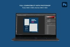 Online Fitness Navy Instagram Templates | CANVA-PS-AI Product Image 8