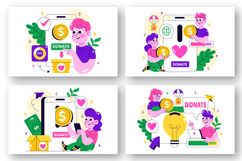 10 Online Fundraising Illustration Product Image 2