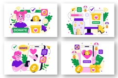 10 Online Fundraising Illustration Product Image 3