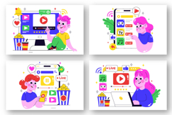 10 Online Streaming Platforms Illustration Product Image 2