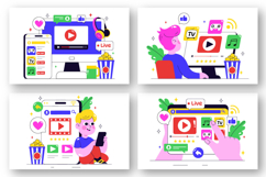 10 Online Streaming Platforms Illustration Product Image 3