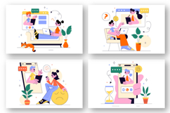 10 Online Therapist Consultation Illustration Product Image 2