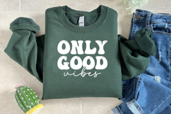 Only good vibes SVG, Positive vibes SVG, Inspirational art Product Image 3