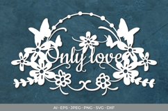 Only Love Papercut SVG Product Image 1