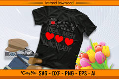 Only Real Men Love Lunch Lady SVG Funny School Design Product Image 2