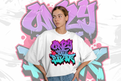 Only The Brave Graffiti Drip Typography SVG Vector Product Image 2