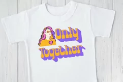 Hippie Svg for t-shirt. Retro Happy Valentines Day Svg. 